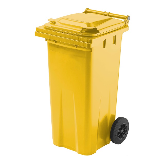 TYGRIS 2-Wheeled Yellow Bin 120L - SKB120